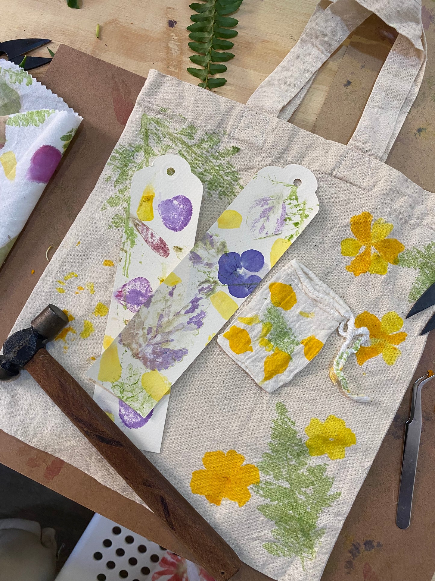 Taller Estampación Botánica